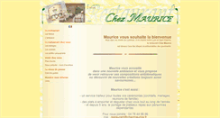 Desktop Screenshot of chezmaurice.fr