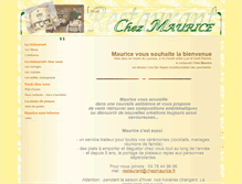 Tablet Screenshot of chezmaurice.fr